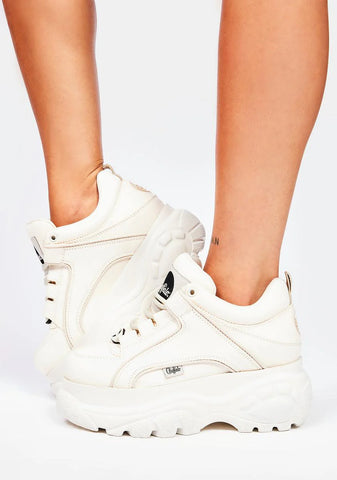 Off White Classic Low Leather Platform Sneakers