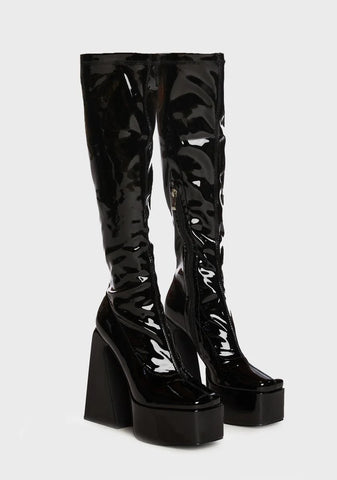 Wide Fit Amani Platform Boots