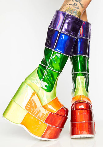 Way Up High Rainbow Stack Platforms