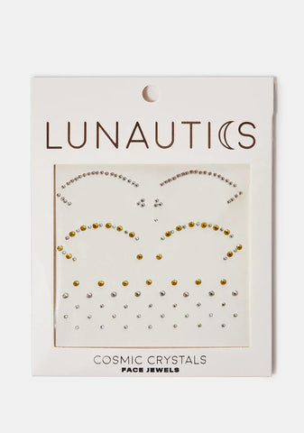 Metallic Cut Crease Face Jewels