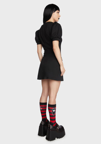 One With The Dark Mini Dress