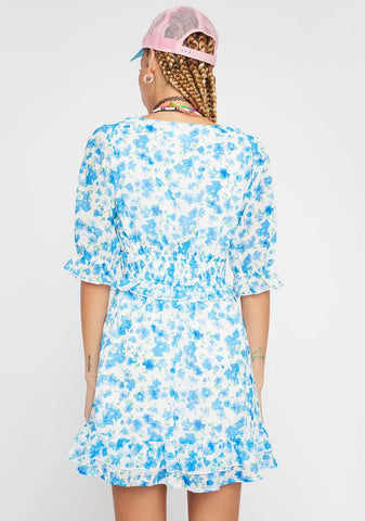 Told You So Floral Ruffle Dress