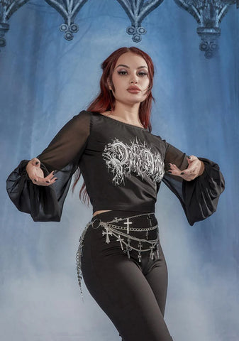 Angel Of Death Chiffon Sleeve Top