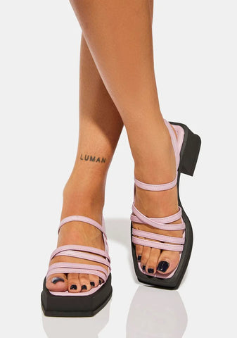 Mauve Hennie Platform Sandals