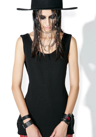 Fishnet Tie Back Tank