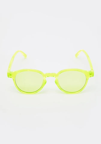 Shock We See Each Other Round Sunglasses