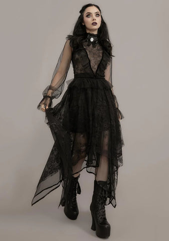 The Midnight Hour Lace Midi Skirt