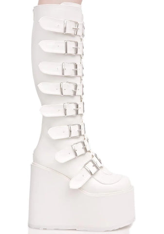 White Trinity Boots