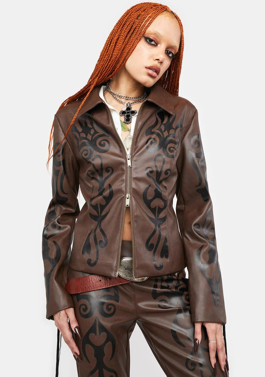 Into The Woods Vegan Leather Jacket