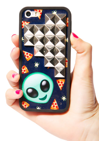 Pizza In Space Studded iPhone 5/5S Case