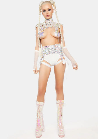 Diamond Drip Garter Belt