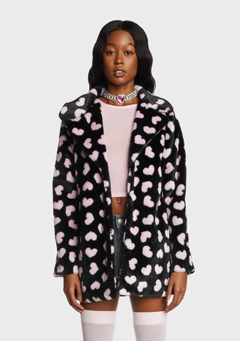 Wicked Loyal Maneater Faux Fur Coat