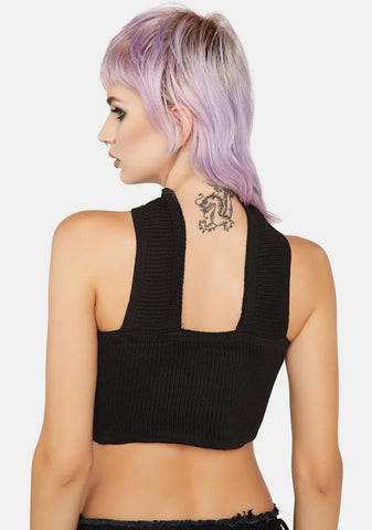Little Miss Attitude Ribbed Tube Top