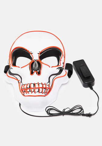Hot Night Frights Light Up Skull Mask