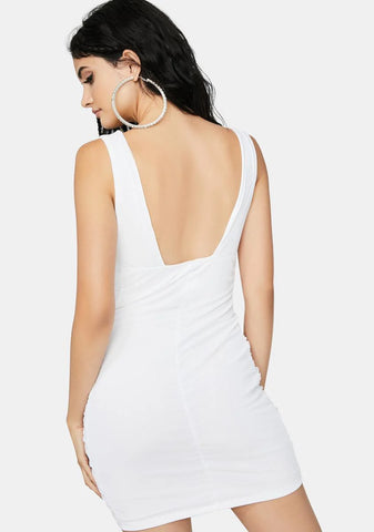 Center Of Attention Ruched Dress