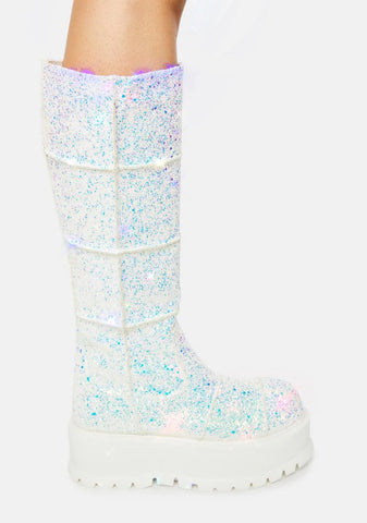 Cerberus Glitter Platform Boots