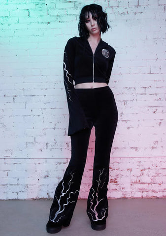 Hidden In Darkness Velour Track Pants