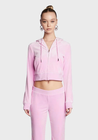 Violet Dusk OG Big Bling Velour Hoodie