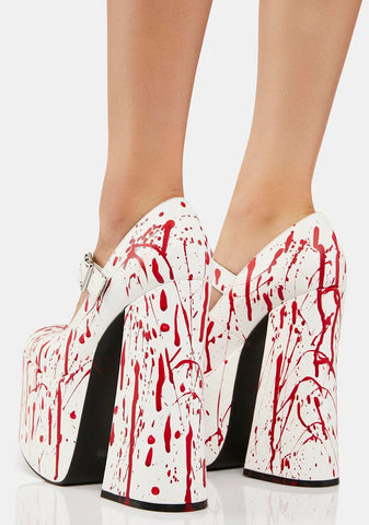 Scream Queen Platform Mary Janes