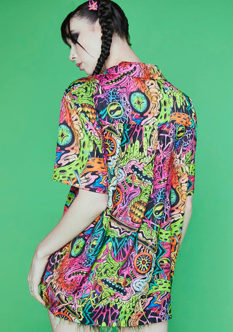 Lost In Space Oversized Button Up Shirt