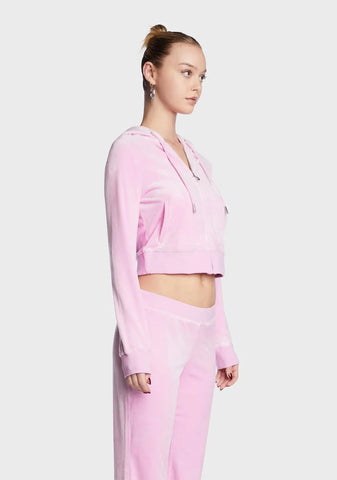 Violet Dusk OG Big Bling Velour Hoodie