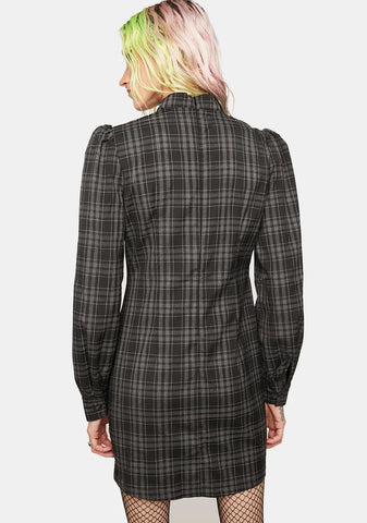 Improve New Plaid Cheongsam Dress