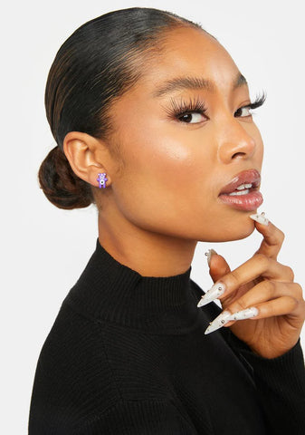 Love Might Hurt Stud Earrings Set