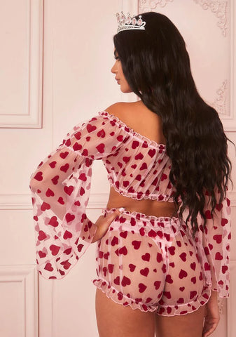 Love Surrounds Me Chiffon Shorts