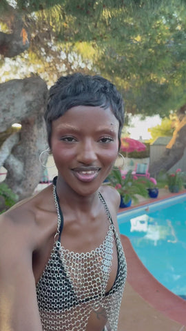 Ambient Chainmail Halter Top