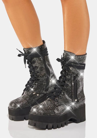 Strike It Rich Rhinestone Boots