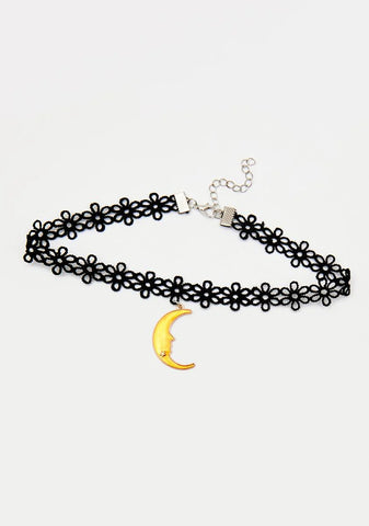 Luna Lovebug Lace Moon Choker