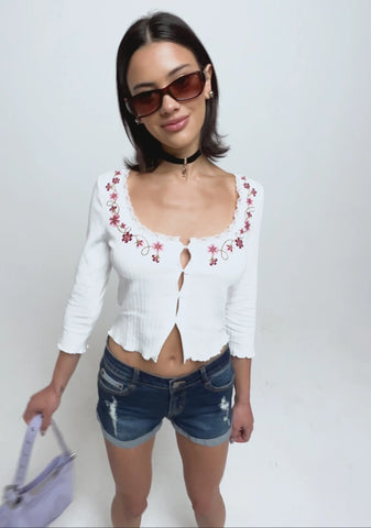 Sidewalk Stroll Crop Cardigan