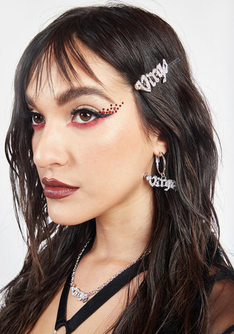 Virgo Gone Viral Rhinestone Earrings