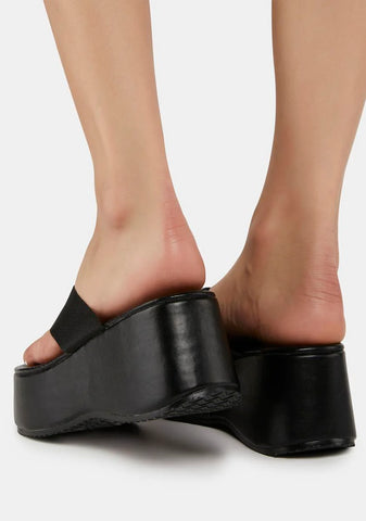 Black Luella Platform Sandals