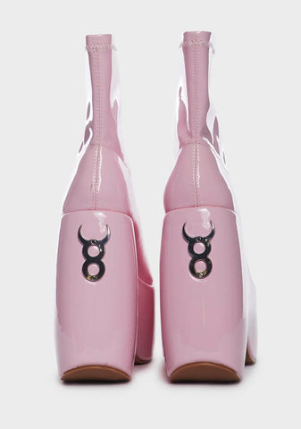 Baby Patent Say What You Mean Platform Boots