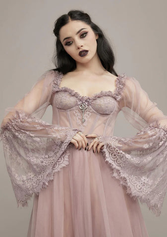 Lady Dance With Death Maxi Dress