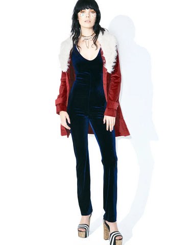 Navy Smooth Operator Jumpsuit