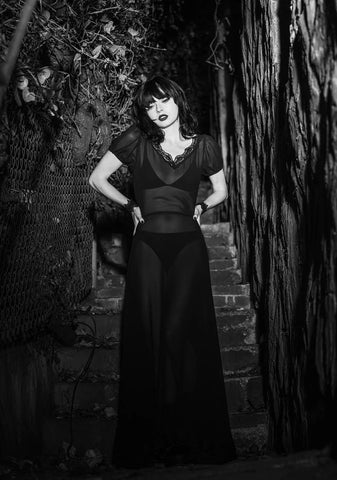 Sheer Deadication Maxi Dress