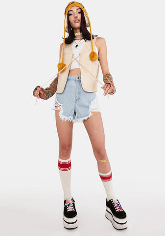 Main Street Rebel Faux Suede Vest