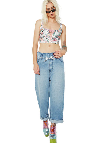 Life Of Excess Lace-Up Bustier