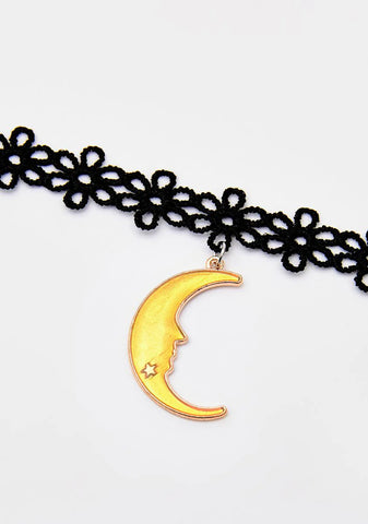 Luna Lovebug Lace Moon Choker