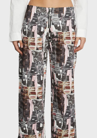 Scrapbook Low-Rise Trousers