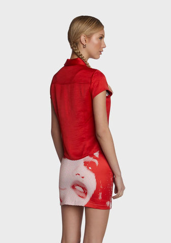 Anywhere With You Button Up Top