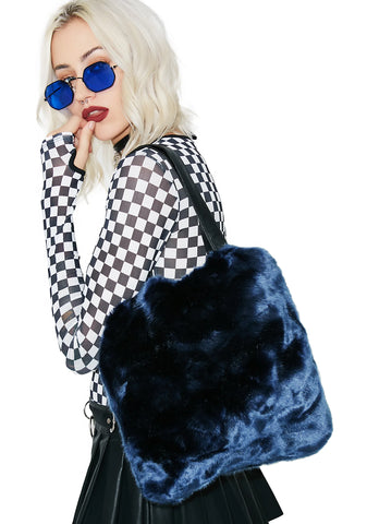 Soft Touch Furry Tote