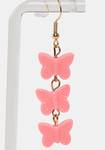 Three's A Charm Drop Earrings
