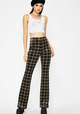 Plaid Posse High Waist Pants