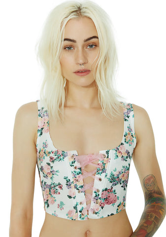 Life Of Excess Lace-Up Bustier