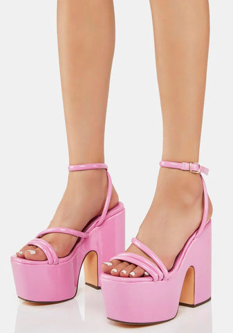 Pink Jicole Platform Heels