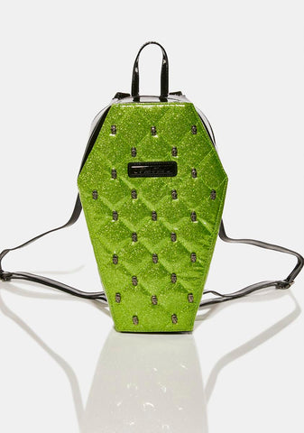 Studded Frank Quilted Coffin Backpack