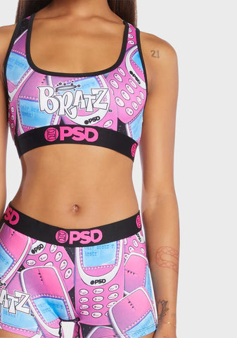 Bratz Hit My Cell Sports Bra
